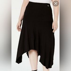 Calvin Klein Black Handkerchief Skirt Size Large